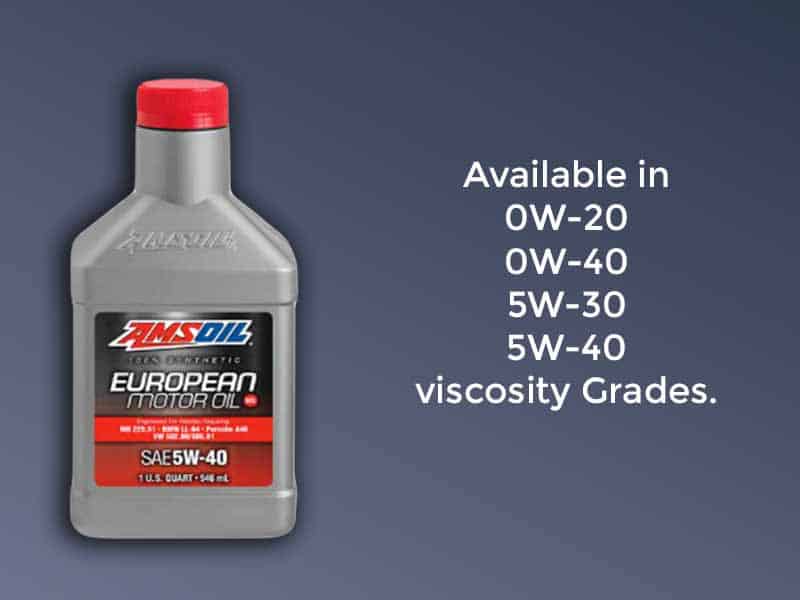 Amsoil european motor oil