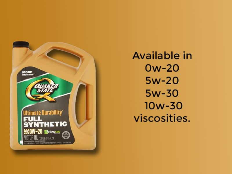 Quaker state ultimate durability motor oil