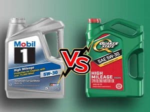 Mobil 1 high mileage vs Quaker state high mileage synthetic blend motor oil