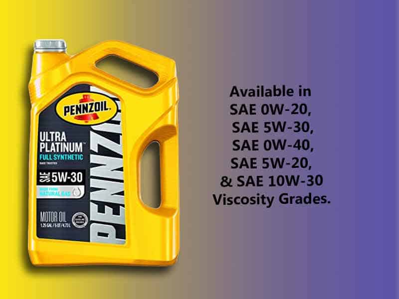 Pennzoil Ultra Platinum Grades