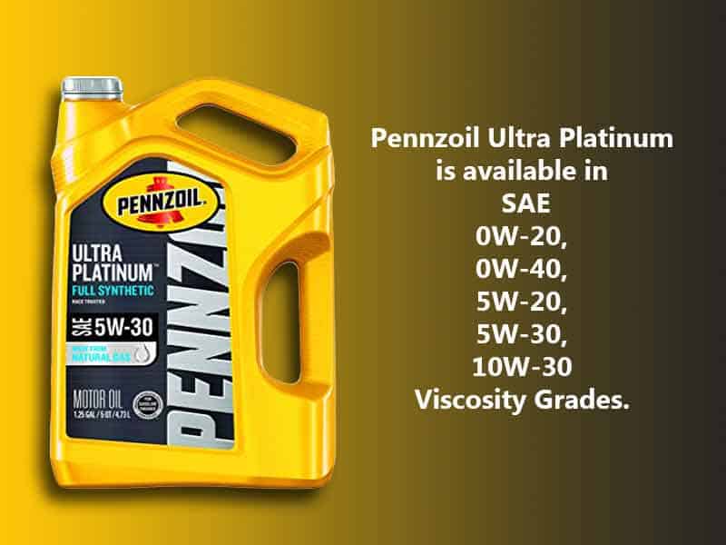 pennzoil UP viscosity grades