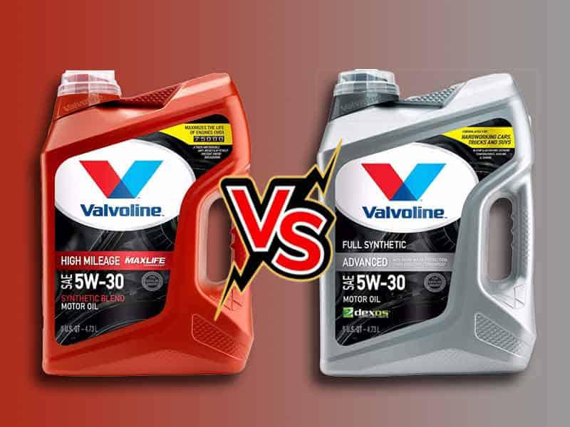 valvoline maxlife vs advanced FS