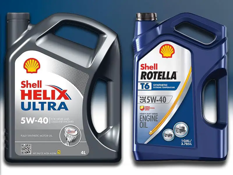Shell Helix Ultra vs Shell Rotella T6
