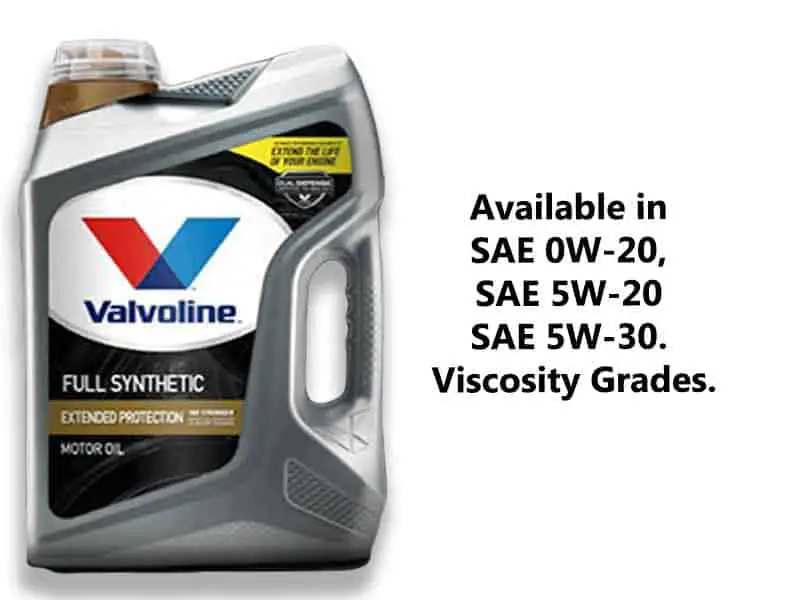 Valvoline extended protection available grades