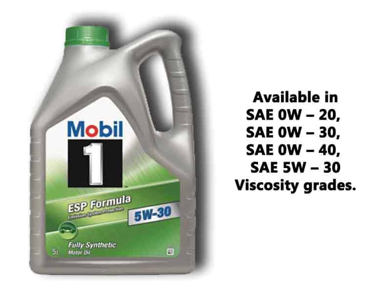 Mobil 1 ESP viscosity grades.